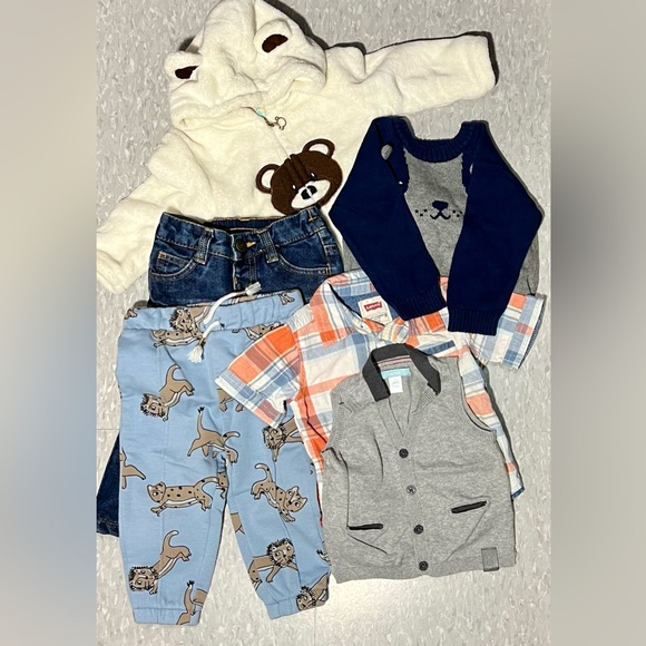 6-12 month boy pkg lined jeans - Picture 5 of 8